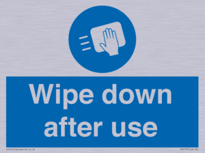 Wipe down after use